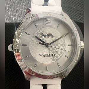 COACH WATCH - New in Box w/Tags- Beautiful adjustable silicone strap. Perfect!